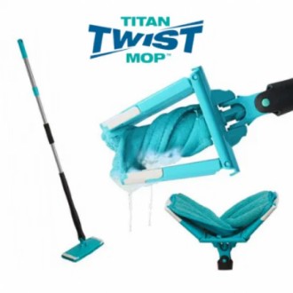 Універсальна швабра Titan Twist Mop
обертається на 360 градусів із віджиманням (. . фото 2