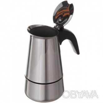 Гейзерна кавоварка A-PLUS CM-2087 на 4 чашки Кавоварки А-плюс виготовлені з лито. . фото 1