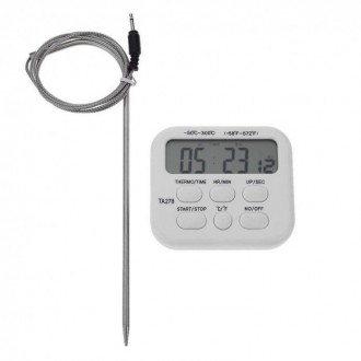 Цифровий термометр ТА278 для духовки (печі) з виносним датчиком до 300°С Цифрови. . фото 6