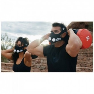 Маска для бега тренировок тренировочная дыхания спорта Elevation Training Mask M. . фото 6