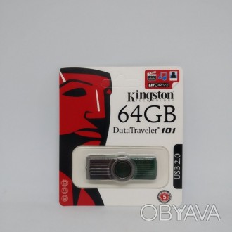 Флеш память USB Kingston 64GB
Обтекаемый дизайн и лаконично черный цвет делают э. . фото 1