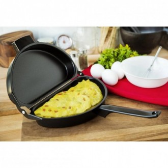 Подвійна сковорода для омлету антипригарна Folding Omelette Pan
Готуйте з різним. . фото 3