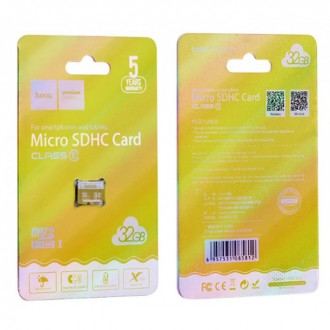 Карта пам'яті Hoco Micro SDHS 32GB Жовта Аксесуари бренду Hoco - одні з найбільш. . фото 3