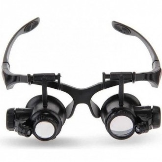 Бінокулярні окуляри-лупи з Led підсвічуванням 9892G1 Бінокулярні окуляри з LED п. . фото 2