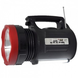 Ліхтар прожектор Yajia YJ-2890 10W ліхтарик з радіо і Power bank Цей комплект ст. . фото 8