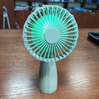 Портативний настільний міні вентилятор Mini Fan 6601 USB Сірий. Дніпро. фото 1
