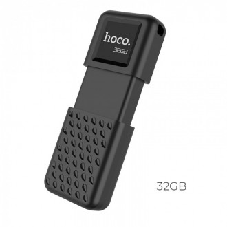 Флеш пам'ять USB HOCO UD6 32GB Чорна Обтічний дизайн і лаконічно чорний колір ро. . фото 2
