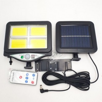 Вуличний світильник на сонячній батареї BK-128-4COB використовується при охорону. . фото 3