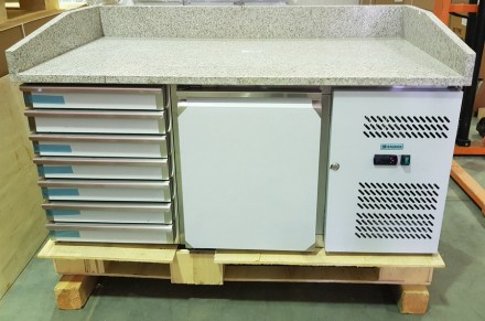 Стол для пиццы 1510x800x1000 мм холодильный с ящиками для заготовок из теста для. . фото 2
