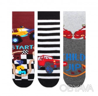 Дитячі махрові шкарпетки з нековзаючою підошвою Bross Арт. 21403
Колір: чорний, . . фото 1