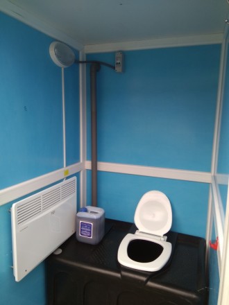 Туалетная кабина утепленная изготовлена из специализированного профиля (сэндвич-. . фото 5