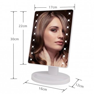 Посмотреть все товары в категории: 
LED Зеркало с подсветкой для макияжа 20 cвет. . фото 5