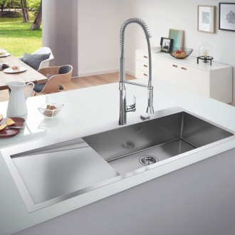 Кухонна мийка Grohe Sink K1000 31582SD1 виготовлена з нержавіючої сталі, що гара. . фото 4