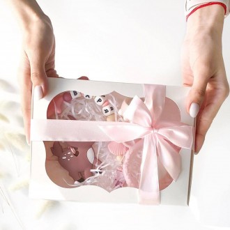 Именной подарочный набор для новорожденной девочки с именной игрушкой грызунок О. . фото 4