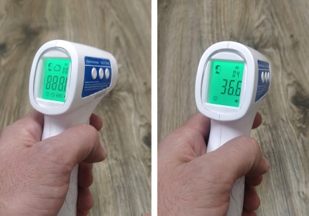 Бесконтактный термометр цифровой медицинский инфракрасный градусник. Термометр д. . фото 11