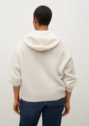 Вязаный свитер с капюшоном xxl Испания 124 см грудь, 106 см талия  Ребристая вяз. . фото 3