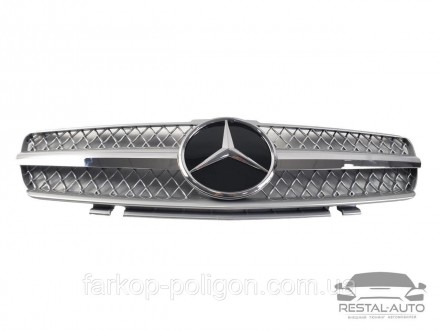 Решетка радиатора на Mercedes SL-Class R230 2001-2006 год AMG стиль ( Серая с хр. Запоріжжя. фото 1 Решетка радиатора на Mercedes SL-Class R230 2001-2006 год AMG стиль ( Серая с хр. Запоріжжя. фото 1