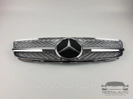 Тюнинг Решетка радиатора Mercedes SL-Class R230 2006-2008год (SL Chrome). Запоріжжя. фото 1 Тюнинг Решетка радиатора Mercedes SL-Class R230 2006-2008год (SL Chrome). Запоріжжя. фото 1