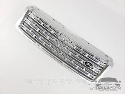 Тюнинг Решетка радиатора на Range Rover Vogue L405 2013-2017 год Белая с хромом