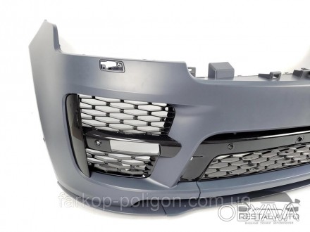 Передний бампер в стиле SVO на Range Rover Vogue L405 2012-2017 год