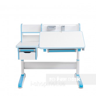 Комплект стол-трансформер Libro Blue + эргономичное кресло FunDesk Diverso Green. . фото 3