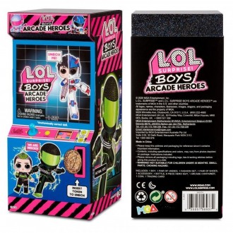  LOL Surprise Boys Arcade Heroes Fun Boy — фигурка супергероя, спрятанная в коро. . фото 5