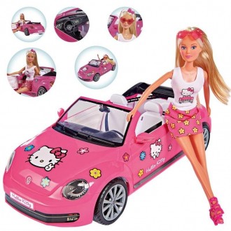 Кукла SIMBA Штеффи в кабриолете Volkswagen Beetle Hello Kitty. Львов. фото 1 Кукла SIMBA Штеффи в кабриолете Volkswagen Beetle Hello Kitty. Львов. фото 1