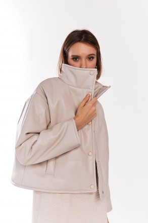 Женская куртка Stimma Судана. Это стильная куртка из эко-кожи станет превосходно. . фото 3