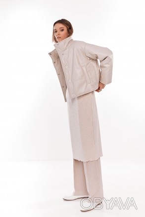 Женская куртка Stimma Судана. Это стильная куртка из эко-кожи станет превосходно. . фото 1