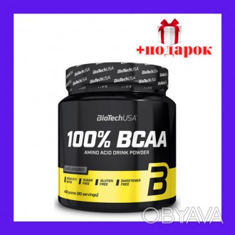 
Аминокислоты BCAA, 100% BCAA BioTech USA 400 грамм, bcaa для спортсменов, бцаа . . фото 1