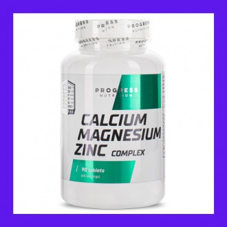 
Минеральный комплекс Calcium Magnesium Zinс Progress Nutrition, комплекс кальци. . фото 2