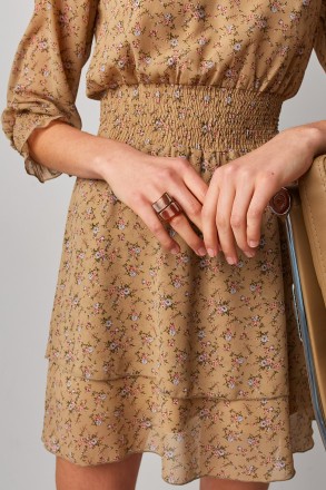 Женское платье Stimma Чарли. Красивое короткое платье с принтом. Это стильное ши. . фото 5