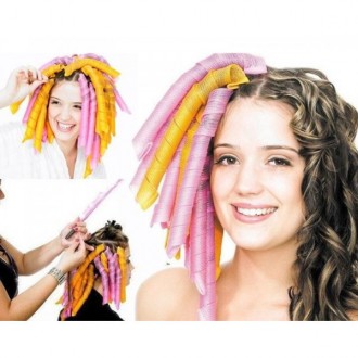 Волшебные спиральные бигуди Magic Curirollers для длинных волос 50 см 18 шт.
Соз. . фото 4