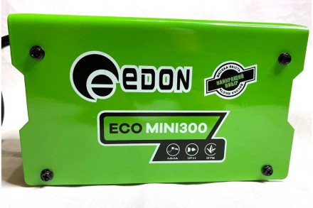Комплектация:
- сварочный инвертор Edon ECO MINI 300
- кабеля на массу и на элек. . фото 6