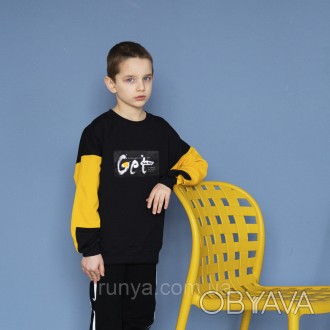 Свитшот детский оверсайз для мальчика. Свитшот из эластичного турецкого трикотаж. . фото 1