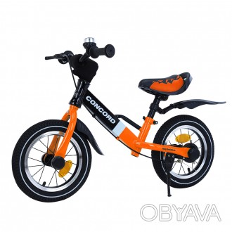 Беговел велобег детский BALANCE TILLY Concord T-212510 Orange колеса надувные 12. . фото 1