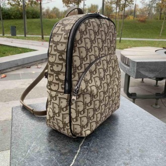 Женский городской рюкзак сумка трансформер в стиле Диор, сумка-рюкзак Dior репли. . фото 4
