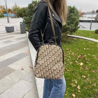 Женский городской рюкзак сумка трансформер в стиле Диор, сумка-рюкзак Dior репли. . фото 11