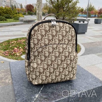 Женский городской рюкзак сумка трансформер в стиле Диор, сумка-рюкзак Dior репли. . фото 1