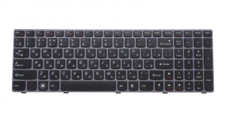 Клавиатура для ноутбука LENOVO (Y570) rus, black, purple frame. Киев. фото 1 Клавиатура для ноутбука LENOVO (Y570) rus, black, purple frame. Киев. фото 1
