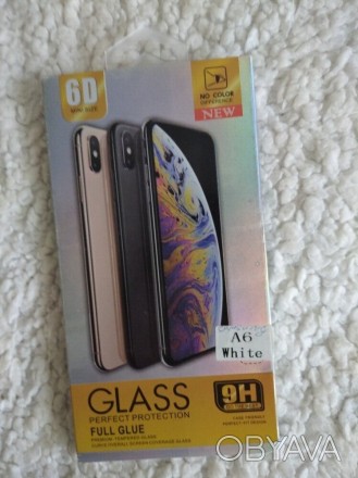Защитное стекло 9Н на телефон Samsung A6 2018,J6 2018 White.
Цвет - белый.
В н. . фото 1