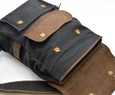 Практичный рюкзак унисекс парусина+кожа RG-9001-4lx бренда TARWA. Превосходная м. . фото 7