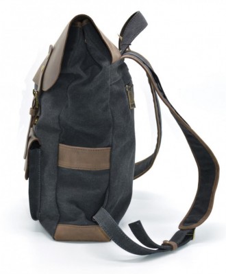 Практичный рюкзак унисекс парусина+кожа RG-9001-4lx бренда TARWA. Превосходная м. . фото 4