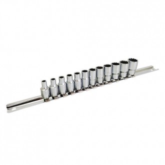 Набор головок на планке 12-гранные 1/4" 12ед. 4-13мм TOPTUL GAAQ0801U-12. Харків. фото 1 Набор головок на планке 12-гранные 1/4" 12ед. 4-13мм TOPTUL GAAQ0801U-12. Харків. фото 1