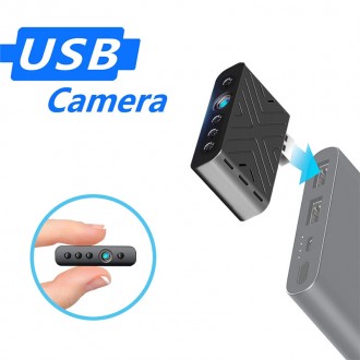 Мини WiFi камера FullHD 1080P USB для повербанка Jianshu B51WiFi, 2 Мп, P2P, до . . фото 3