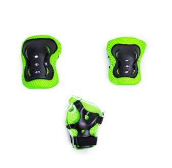 Раздвижные ролики + защита + шлем Scale Sport. Салатовый цвет. Размер 29-33
Комп. . фото 5