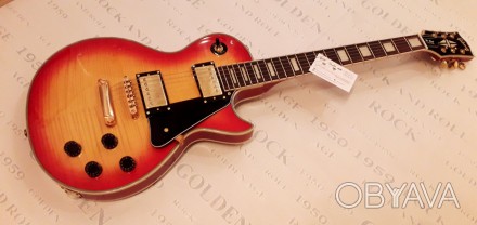 Электрогитара Gibson Les Paul Custom Chery Burst. Прекрасный вид. Достойное звуч. . фото 1