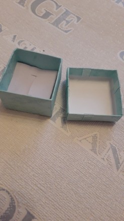 Подарочная сувенирная коробка для украшения кольцо бижутерия каблучка прямоуголь. . фото 3