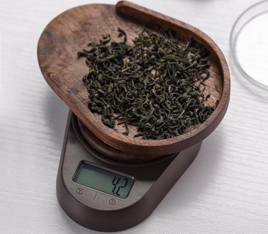 Весы для взвешивания чая с доской, электронные, коричневые, Весы для чая
Чайные . . фото 2