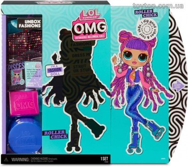 Игровой набор с куклой L.O.L. Surprise! серии O.M.G" S3 - Диско-Скейтер". . фото 6
